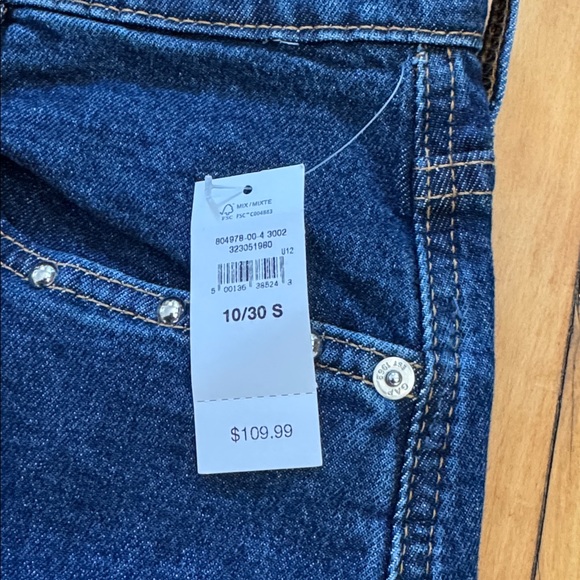 NWT GAP High Rise Studded Barrel Jeans - Picture 8 of 8